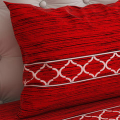 3 Pcs Bedsheet Red-Leaf