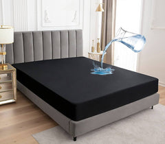 WATERPROOF MATTRESS PROTECTOR - BLACK
