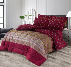Double Bed 6 pc Winter Razai Set (Heavy Filling) RZ-98