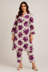 2 Pcs Unstitched Digital Print Suit AKS-047