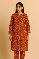 2 Pcs Unstitched Digital Print Suit AKS-059