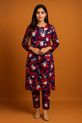 2 Pcs Unstitched Digital Print Suit AKS-062