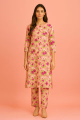 2 Pcs Unstitched Digital Print Suit AKS-072