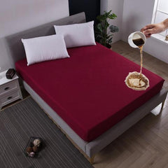 WATERPROOF MATTRESS PROTECTOR - MAROON