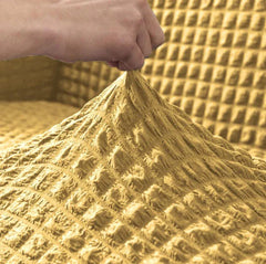 RUFFELED SUR SUCKER TURKISH SOFA COVER - Beige