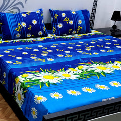 3 Pcs Cotton Sateen Bedsheet