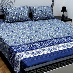 3 Pcs Cotton Sateen Bedsheet-12119