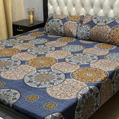 3 Pcs Cotton Bedsheet- XARA 7655-3315 (Premium)