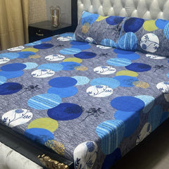 3 Pcs Cotton Bedsheet- XARA 7655-3321 (Premium)