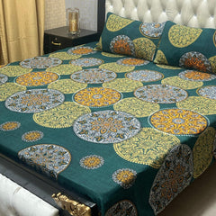 3 Pcs Cotton Bedsheet- XARA 7655-3335 (Premium)