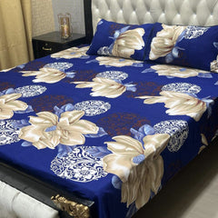 3 Pcs Cotton Bedsheet- XARA 7655-3336 (Premium)