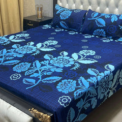 3 Pcs Cotton Bedsheet- XARA 7655-3350 (Premium)
