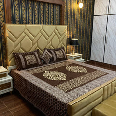 Velvet Bridal Bedsheet Set-4 Pcs 11