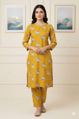 2 Pcs Unstitched Digital Print Suit J-057
