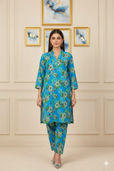 2 Pcs Unstitched Digital Print Suit J-0627
