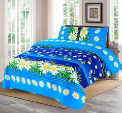 3 Pcs Cotton Bedsheet-Jasmine (Premium)