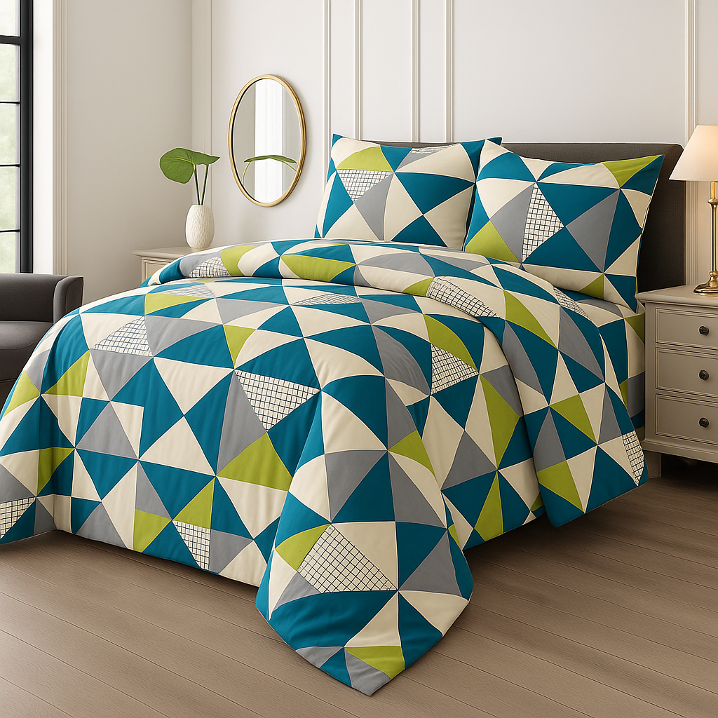 7 Pcs Comforter Set DZ-78 ( light weight filling )