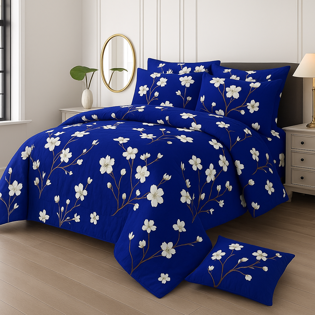 7 Pcs Comforter Set DZ-70 ( light weight filling )