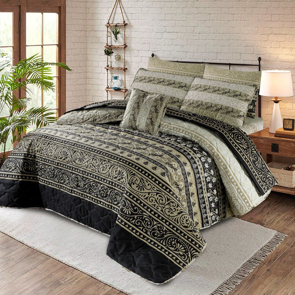 7 Pcs Comforter Set DZ-73 ( light weight filling )