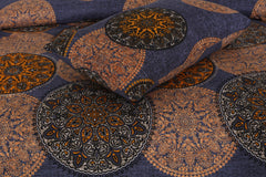 3 Pcs Cotton Bedsheet-Dark Circles (Premium)