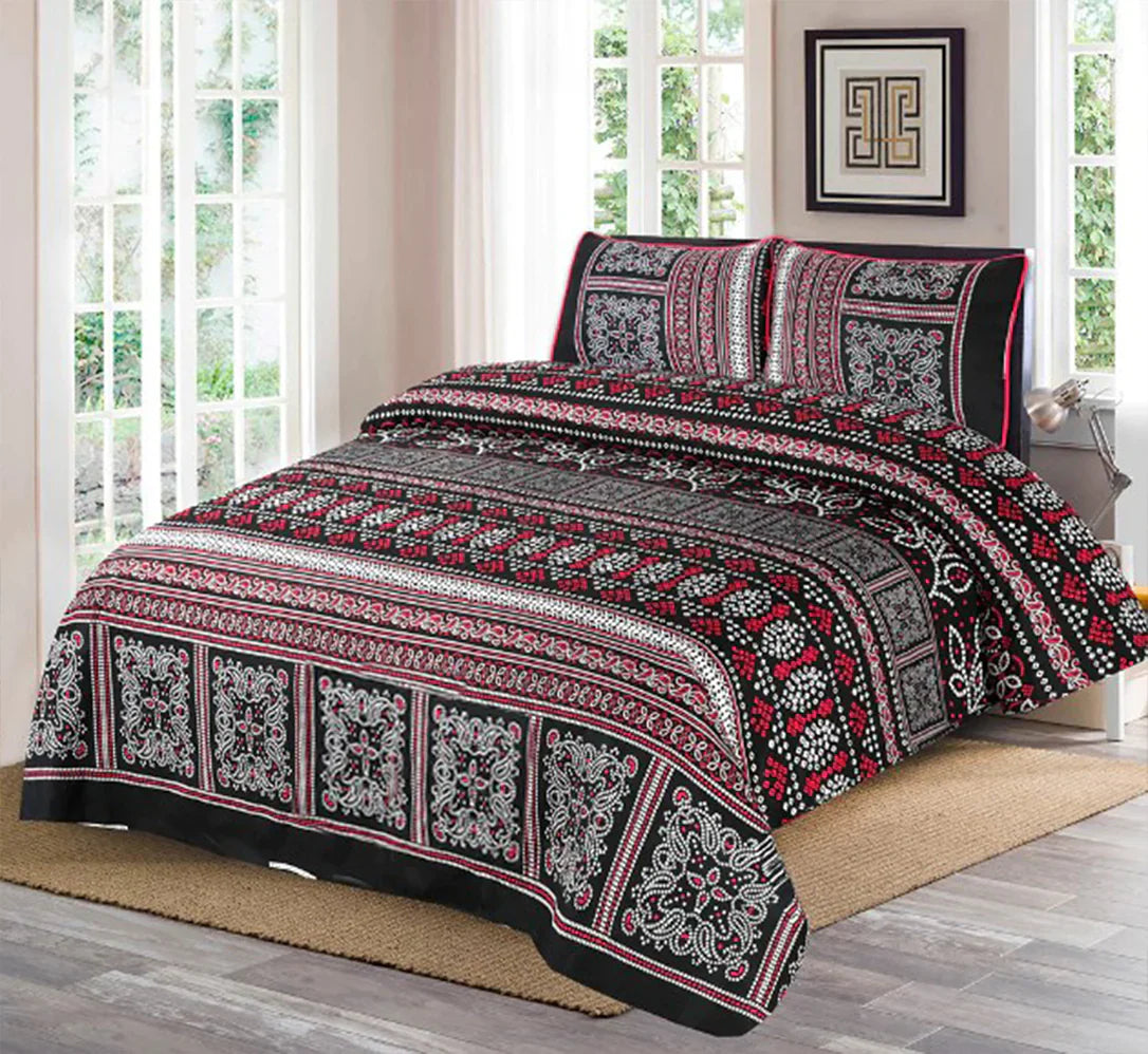 3 Pcs Cotton Bedsheet-Sigo (Premium)