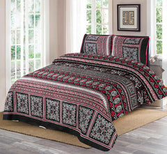 3 Pcs Cotton Bedsheet-Sigo (Premium)