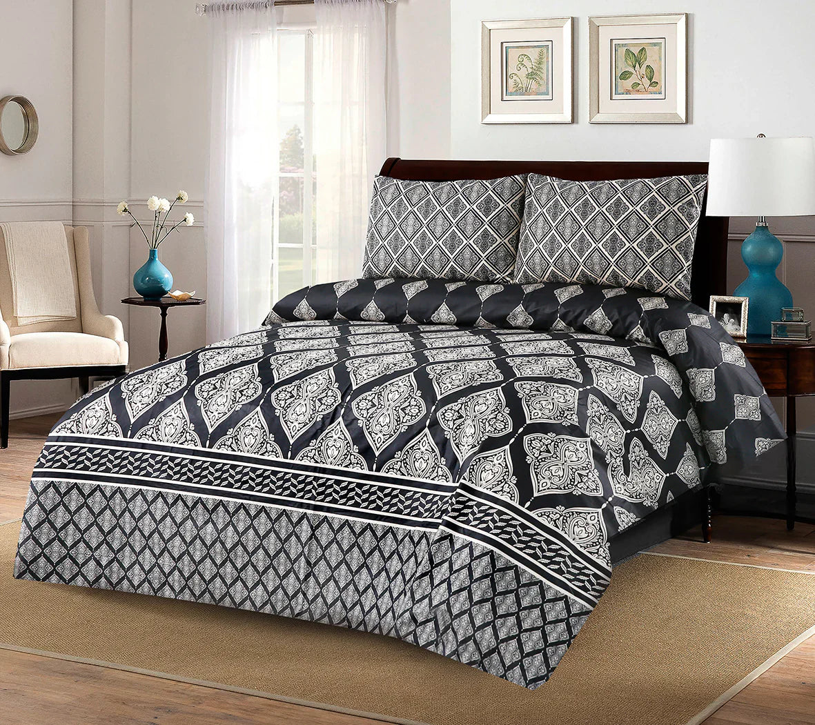 3 Pcs Bedsheet B-2001-MZ14