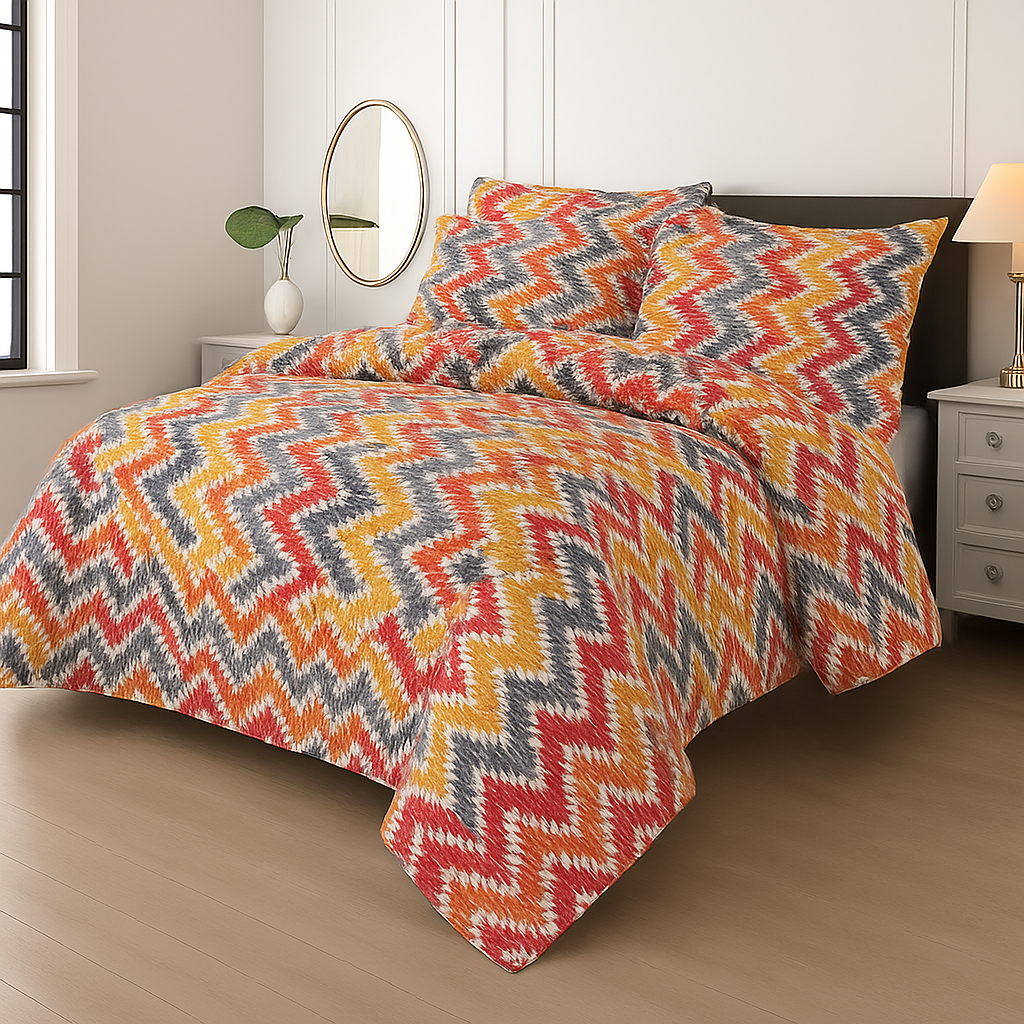 7 Pcs Comforter Set DZ-62 ( light weight filling )