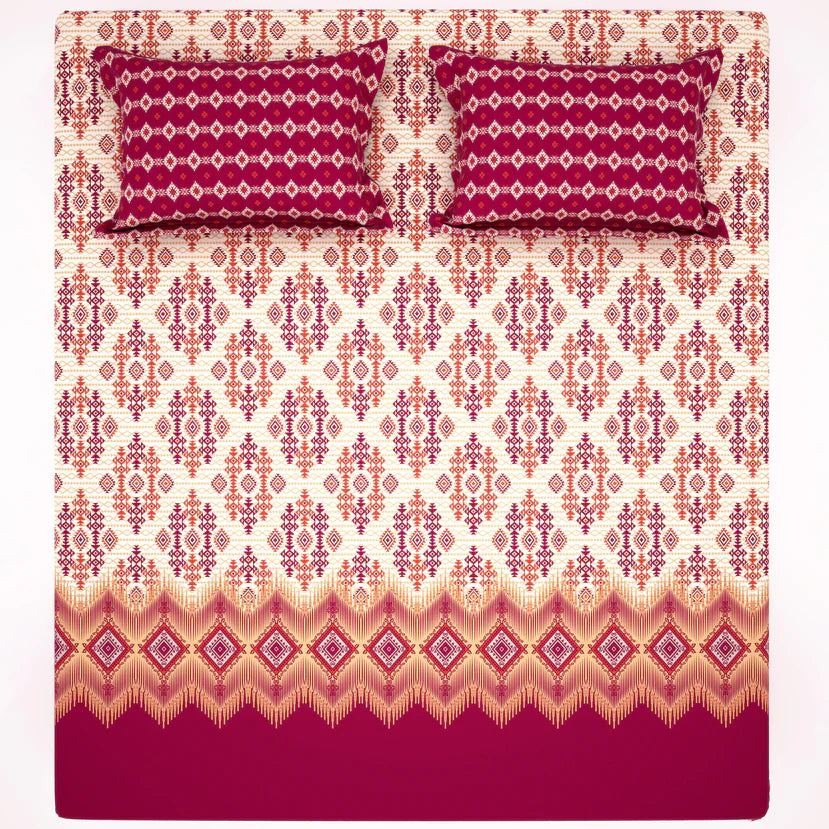 Double Bed 6 pc Winter Razai Set (Heavy Filling) RZ-08