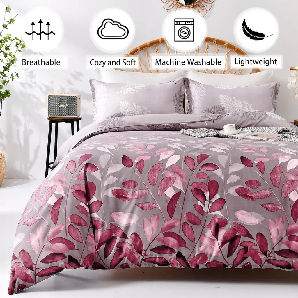 3 Pcs Cotton Bedsheet- Elachii (Premium)