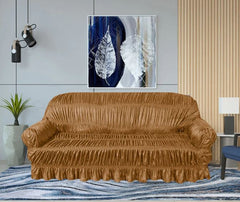 Twill Jersey Sofa Covers - Elastic Sofa Covers - Golden
