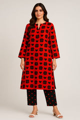 2 Pcs Unstitched Digital Print Suit AKS-043