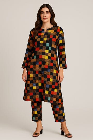 2 Pcs Unstitched Digital Print Suit AKS-046