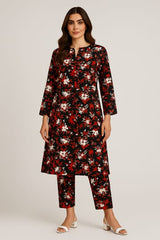 2 Pcs Unstitched Digital Print Suit AKS-052