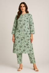 2 Pcs Unstitched Digital Print Suit AKS-050