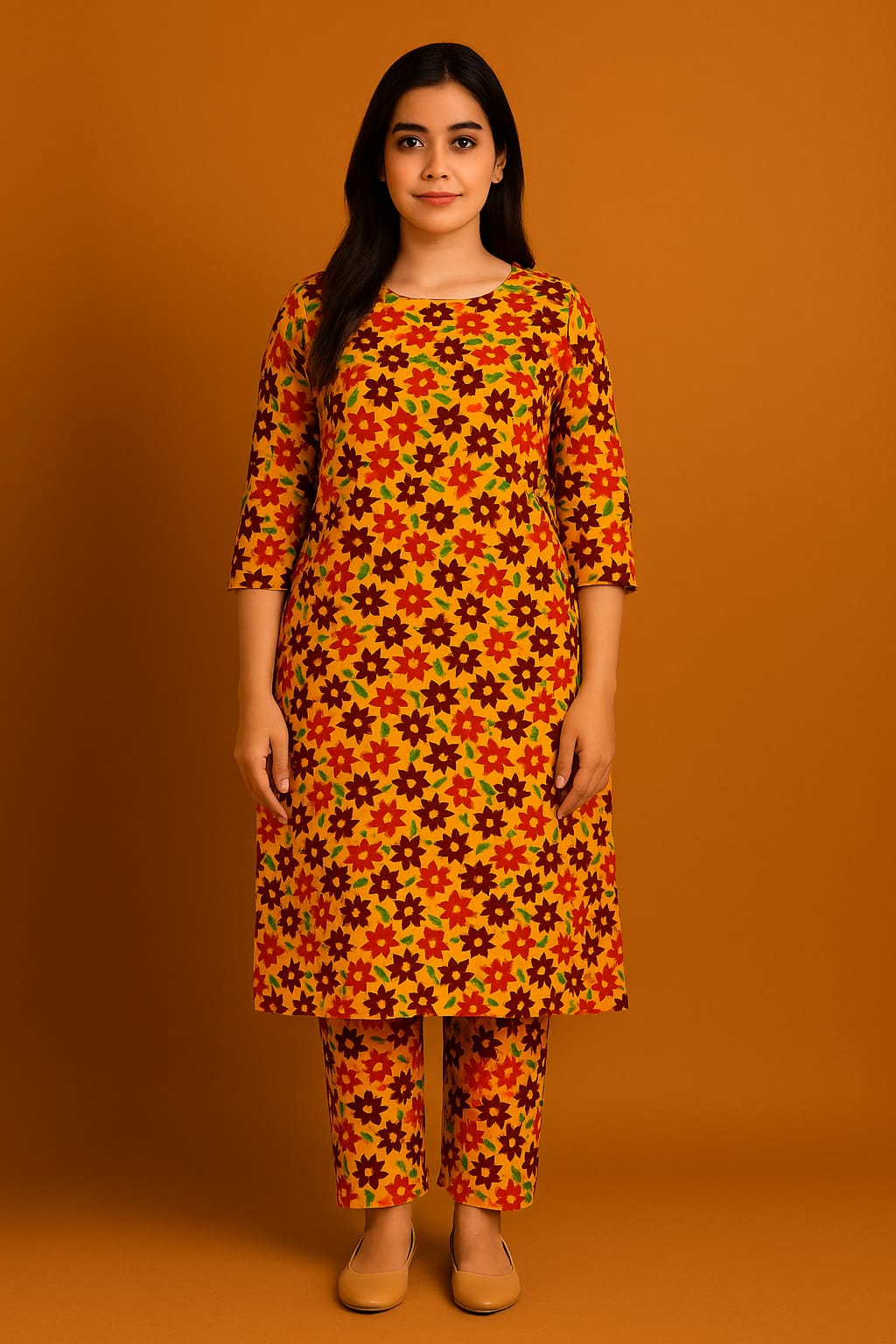 2 Pcs Unstitched Digital Print Suit AKS-057