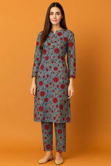 2 Pcs Unstitched Digital Print Suit AKS-068