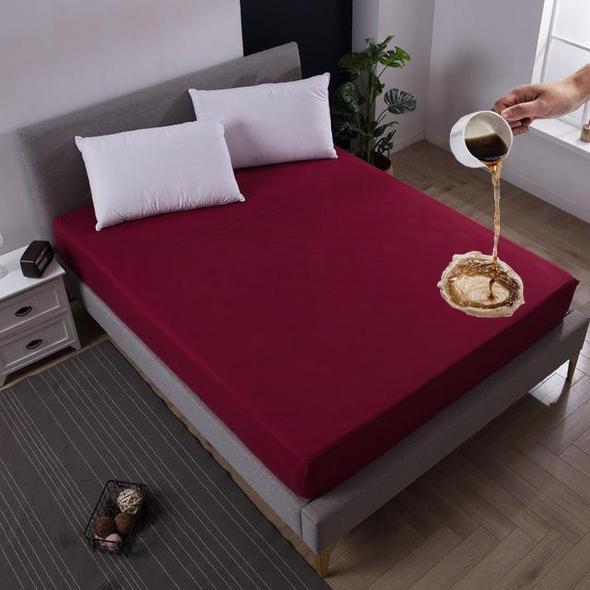 WATERPROOF MATTRESS PROTECTOR - MAROON
