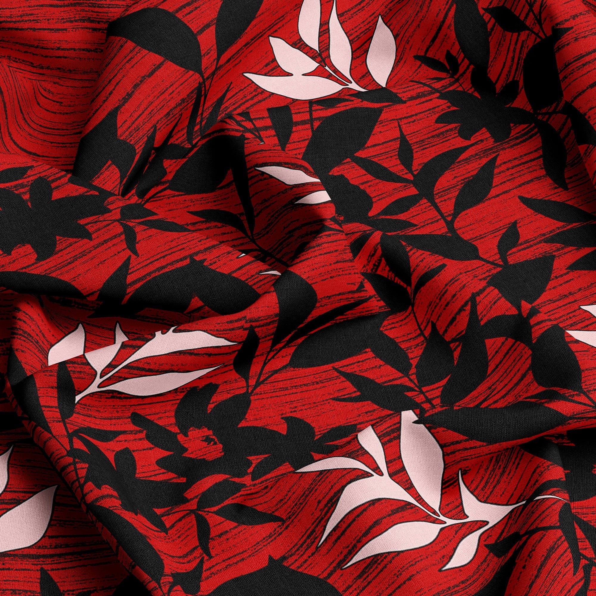 3 Pcs Bedsheet Red-Leaf