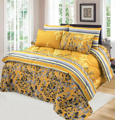 Double Bed 6 pc Winter Razai Set (Heavy Filling) RZ-04
