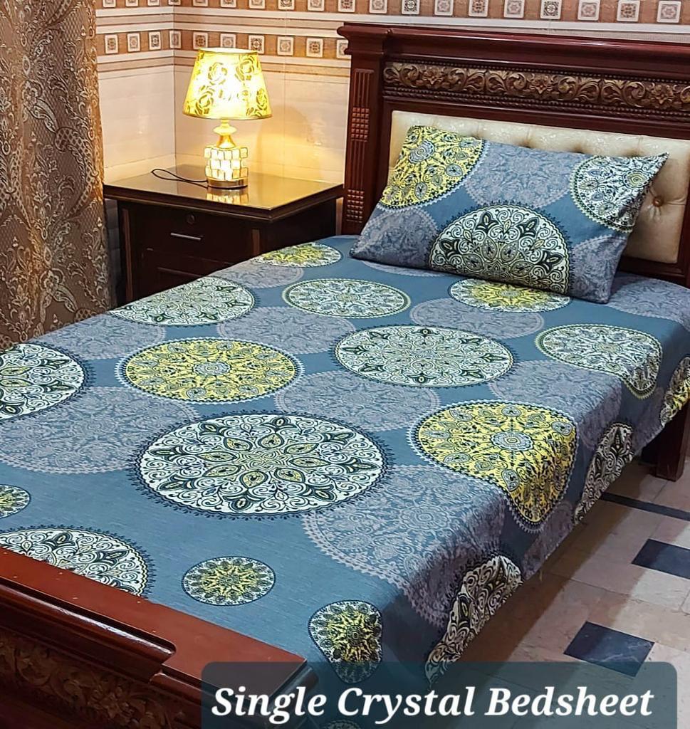 Single Bedsheet-07 Blue