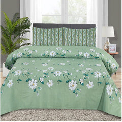 3 Pcs Cotton Bedsheet-Decent k (Premium)