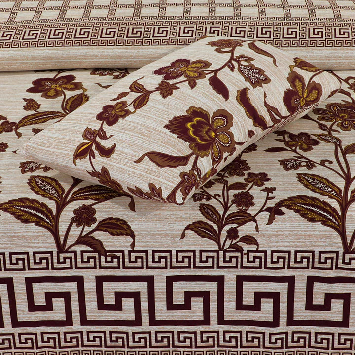 3 Pcs Cotton Bedsheet-Skiny (Premium)