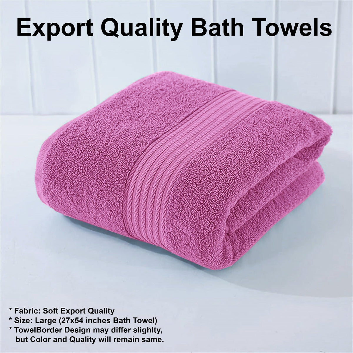 EXPORT QUALITY TOWELS-PINK