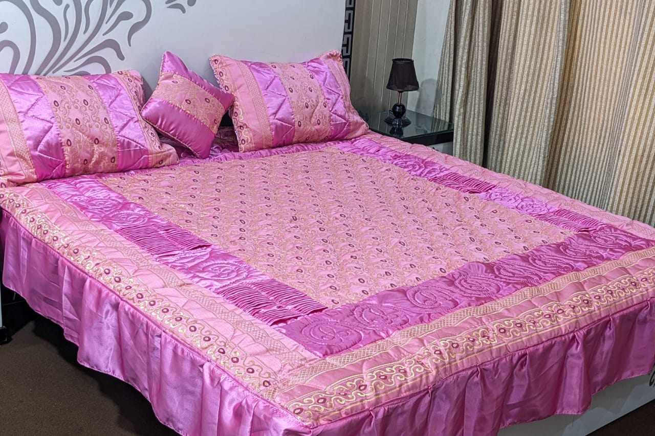Victotian Fancy Silk Bedsheet