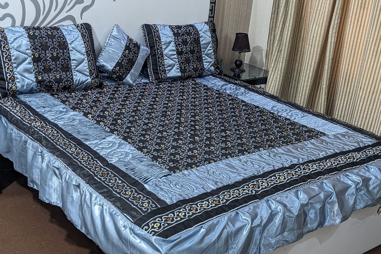 Victotian Fancy Silk Bedsheet