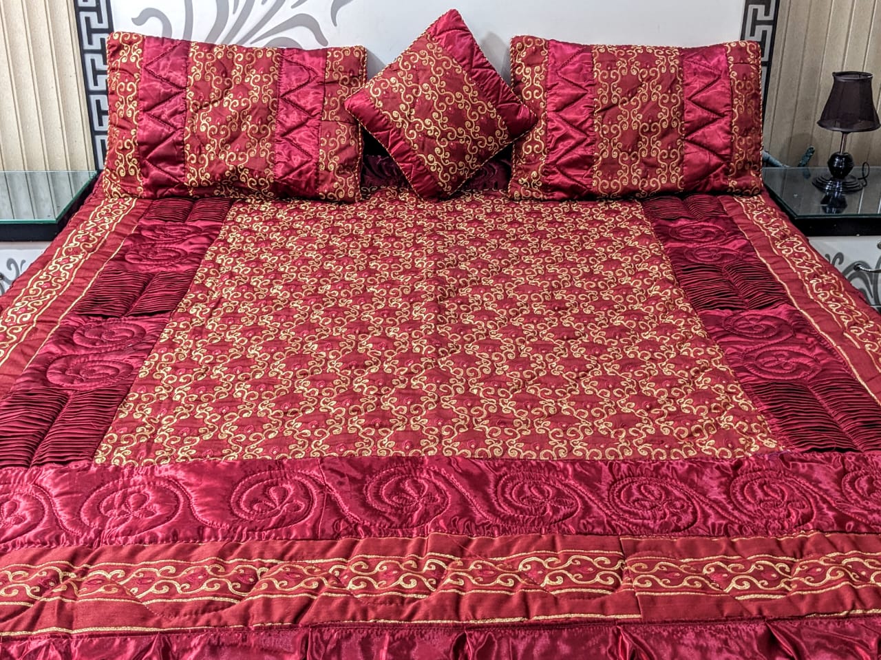 Victotian Fancy Silk Bedsheet