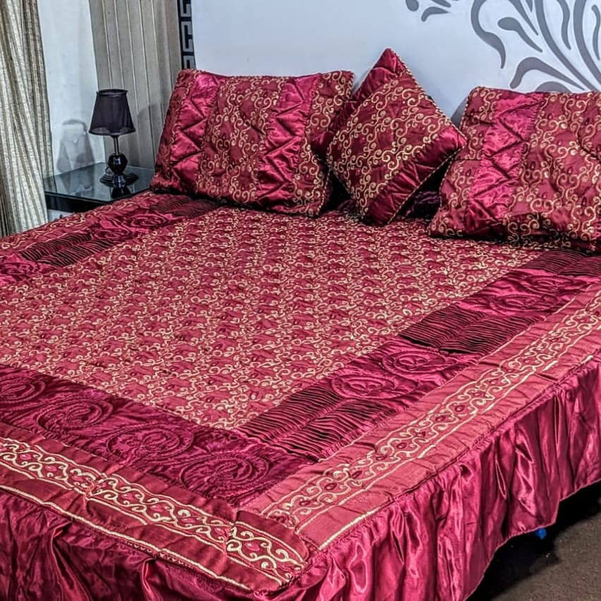 Victotian Fancy Silk Bedsheet