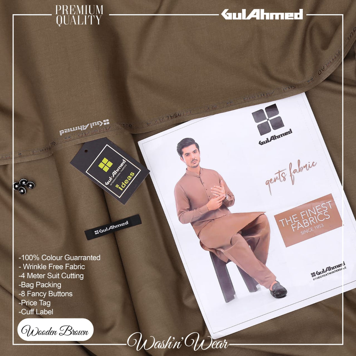 Gulahmad Wash&Wear-012-Wooden Brown