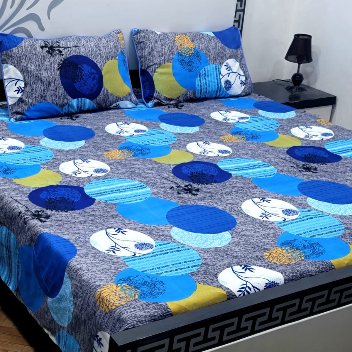 3 Pcs Cotton Sateen Bedsheet